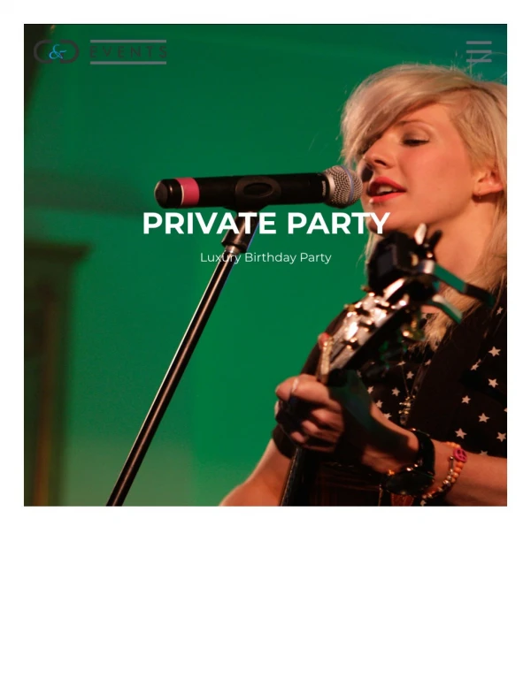 PRIVATE PARTY Luxury Birthday Party - G&D Events