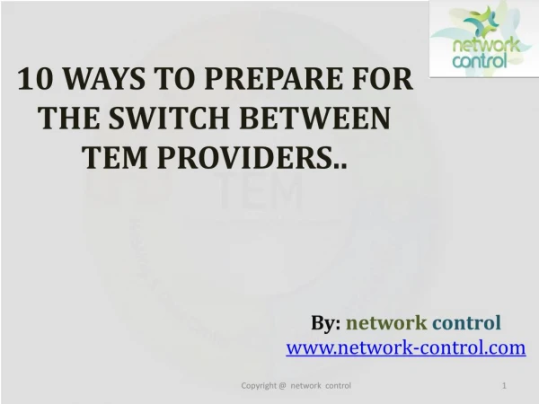 10 Ways to Prepare for the Switch Between TEM Providers