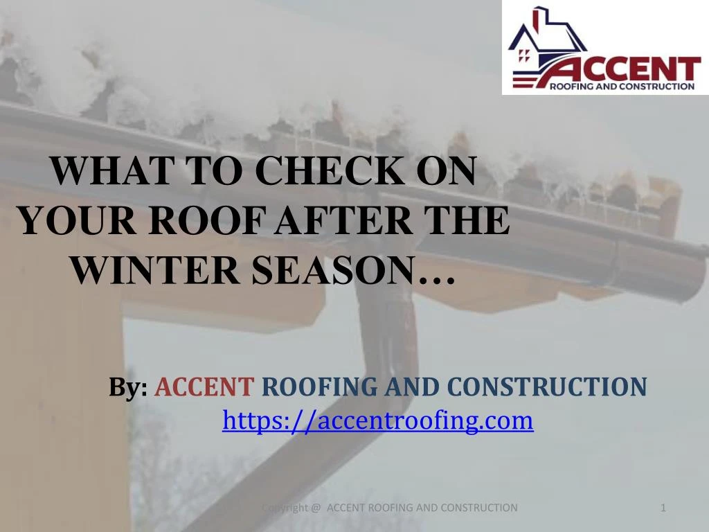 what to check on your roof after the winter season