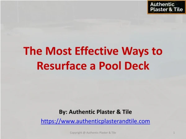 The Most Effective Ways to Resurface a Pool Deck