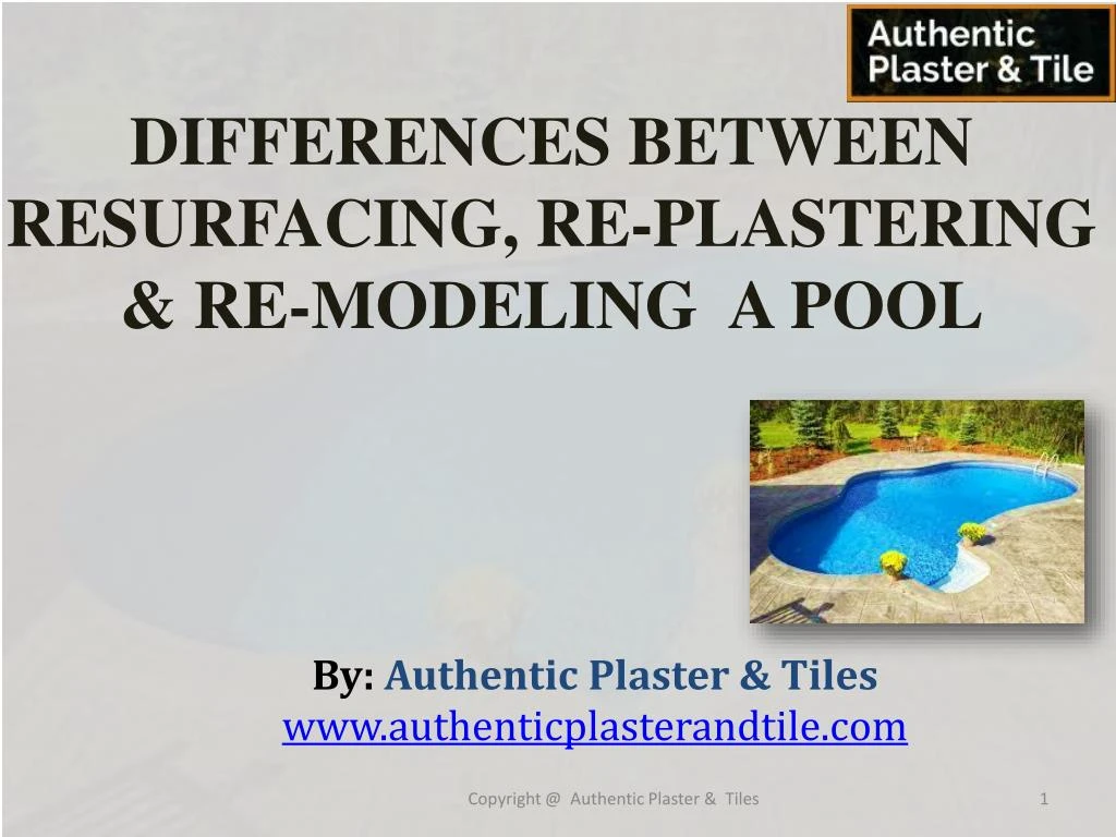 differences between resurfacing re plastering