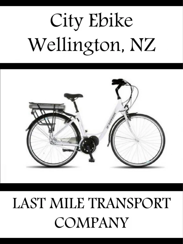 City Ebike Wellington, NZ