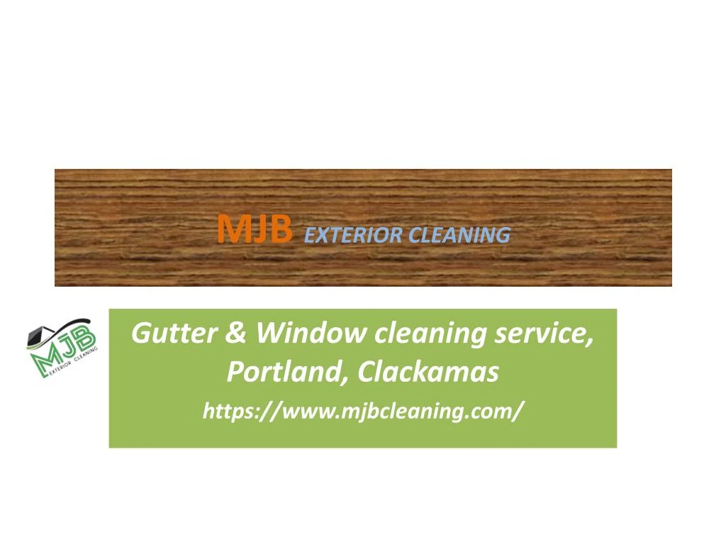mjb exterior cleaning