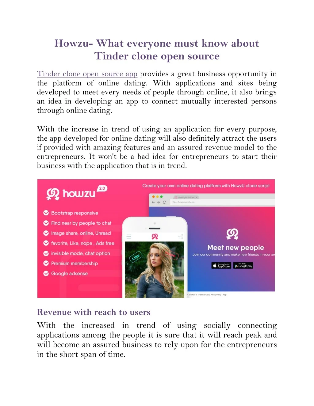 howzu what everyone must know about tinder clone