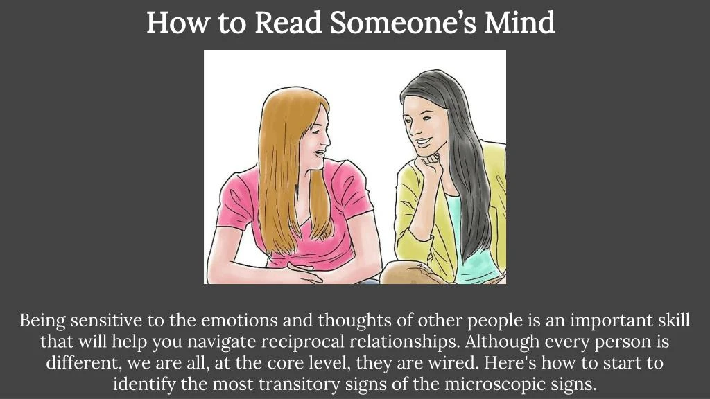 how to read someone s mind