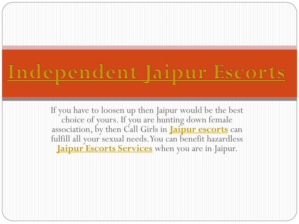 independent jaipur escorts