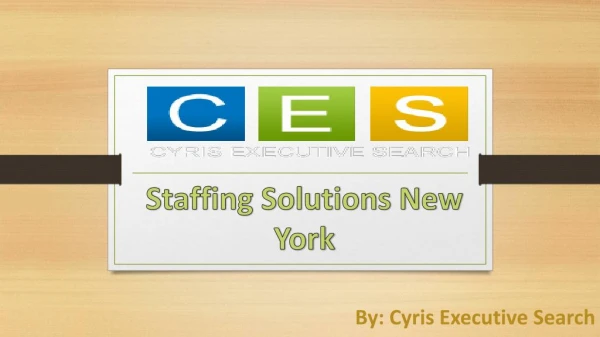 Choose Best Placement Agency For Staffing Solutions New York