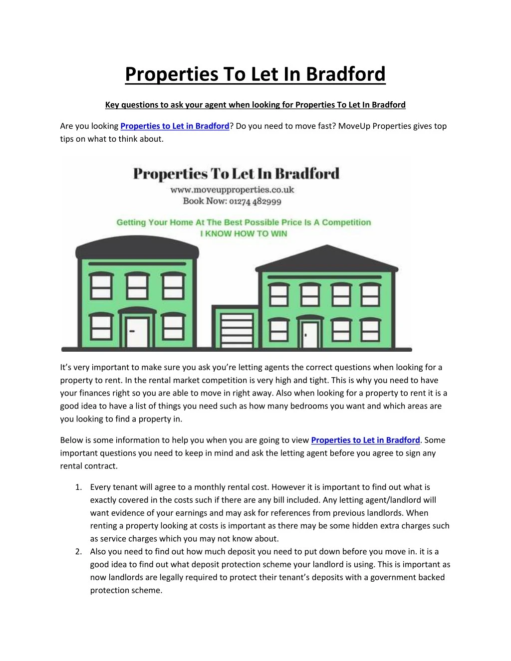 properties to let in bradford