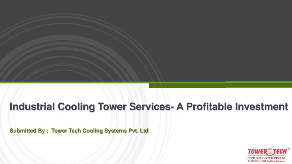 industrial cooling tower services a profitable