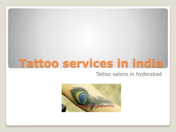 tattoo service at home | gosaluni | tattoo services in sr nagar