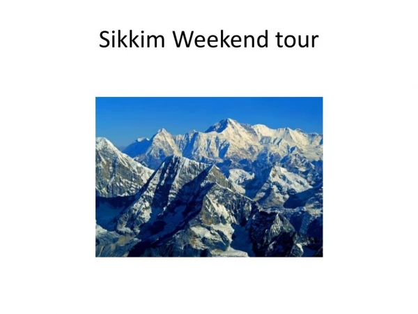 Sikkim Family Tour Packages