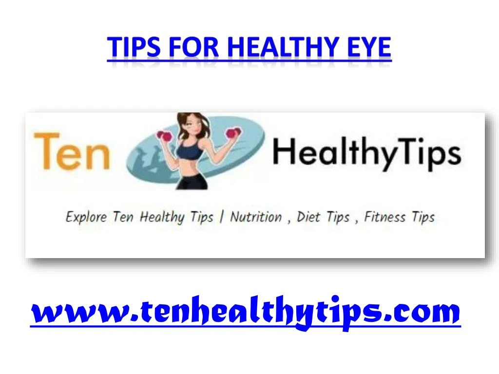 tips for healthy eye