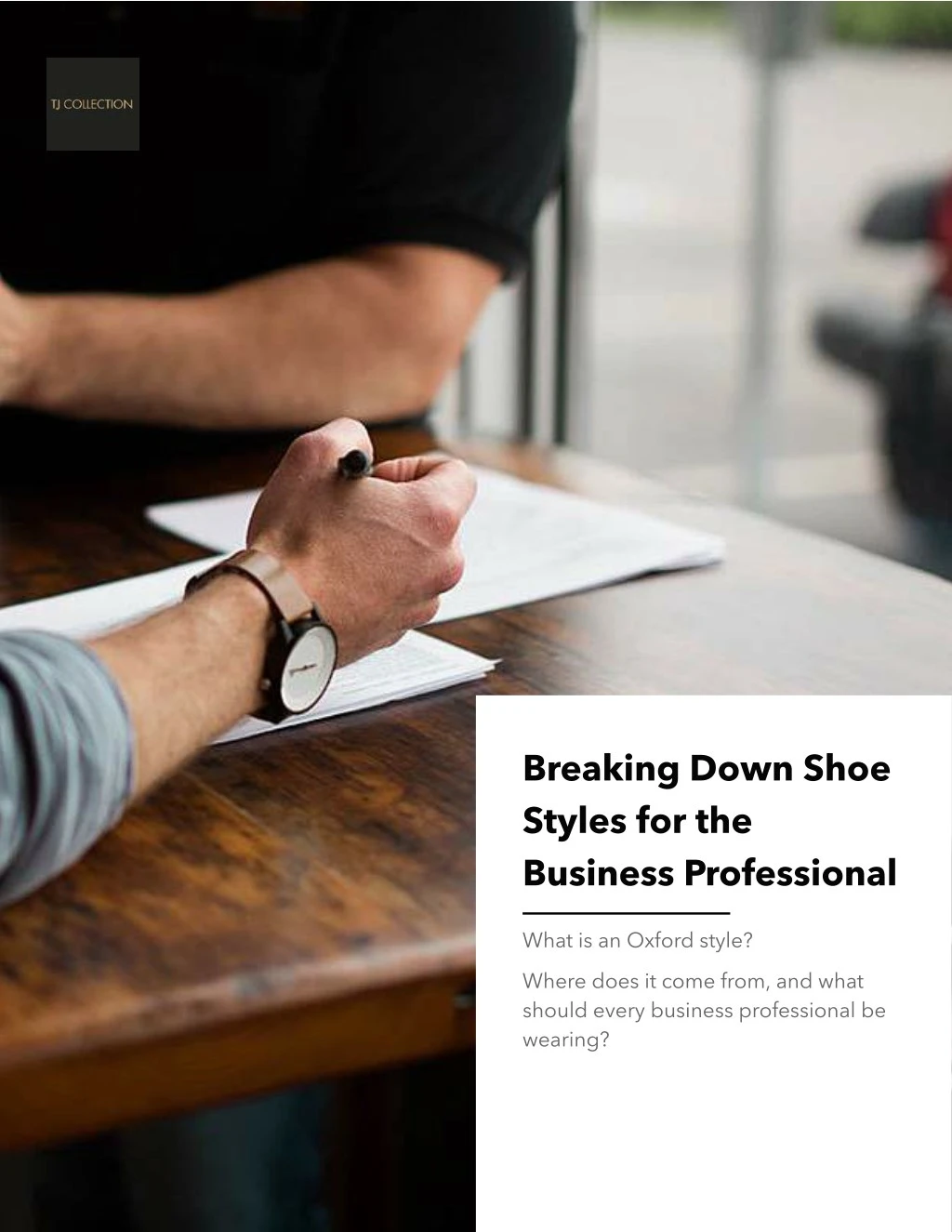 breaking down shoe styles for the business