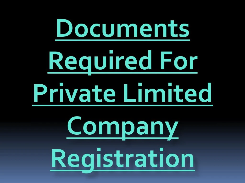 documents required for private limited company