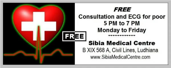 Free Consultation and ECG for Poor.
