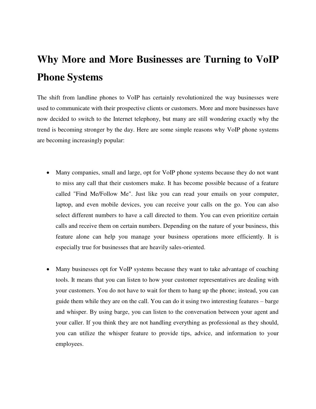 why more and more businesses are turning to voip