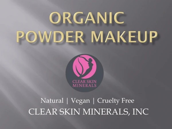 Organic Powder Foundation