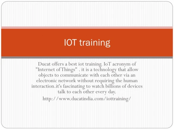 iot training