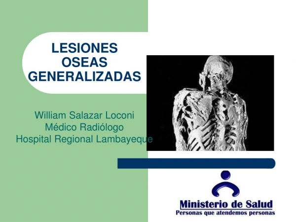 Lesiones Oseas Generalizadas
