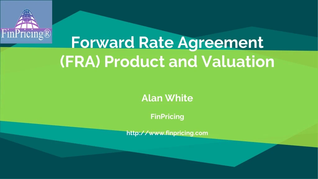 forward rate agreement fra product and valuation