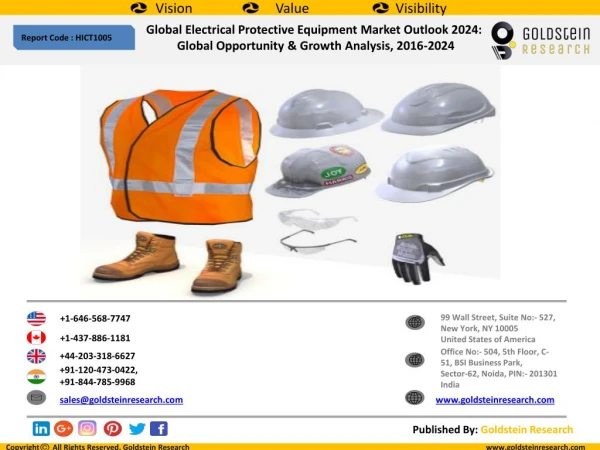 Global Electrical Protective Equipment Market Outlook 2024: Global Opportunity & Growth Analysis, 2016-2024