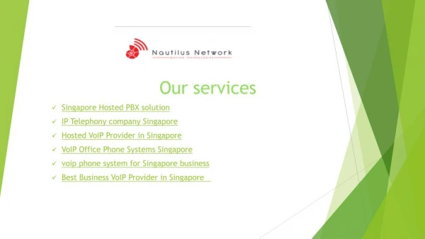Singapore VOIP Phone Services and Asterisk PBX System