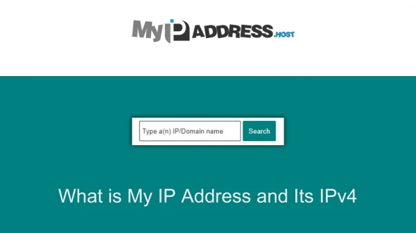What is My IP Address and IPv4