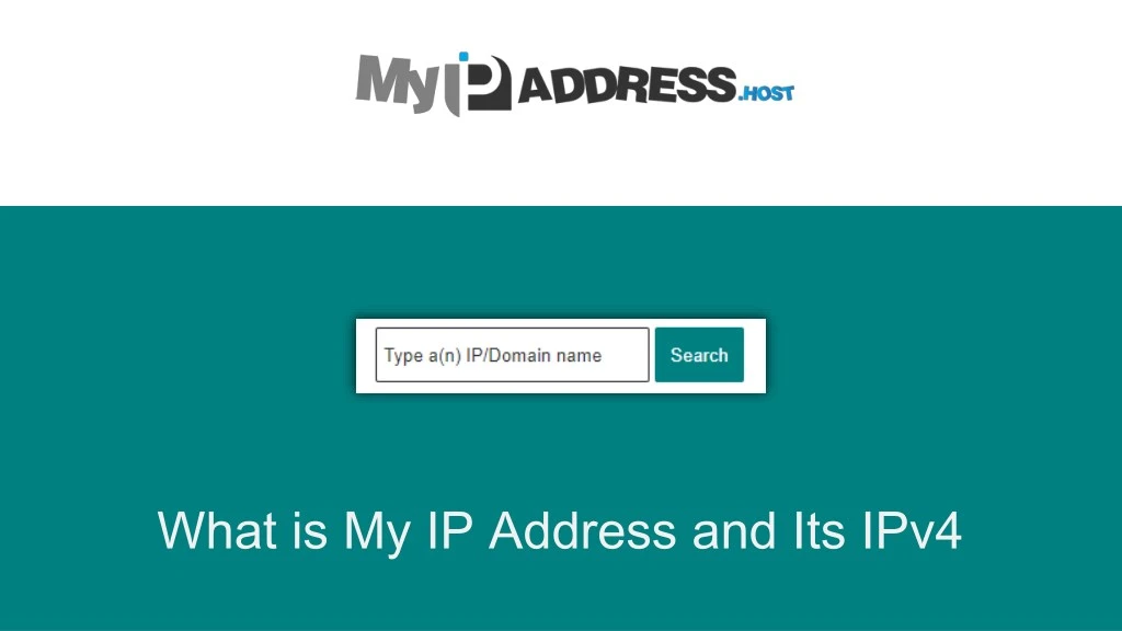 what is my ip address and its ipv4