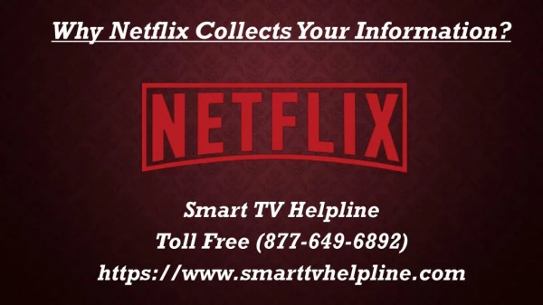 Why Netflix Collects Your Information?