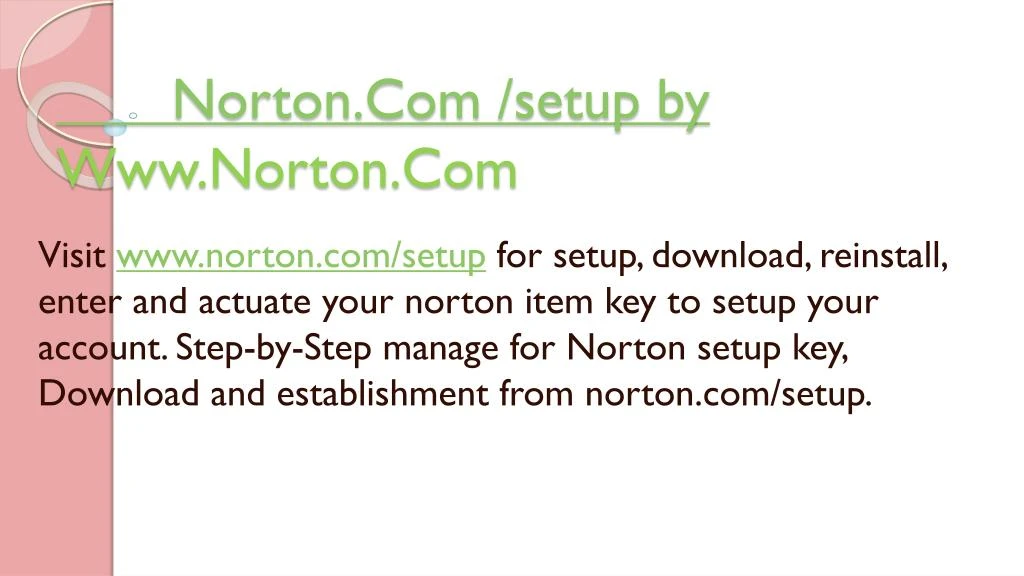 norton com setup by www norton com
