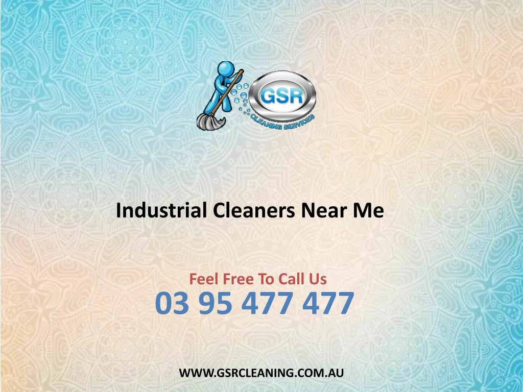 industrial cleaners near me