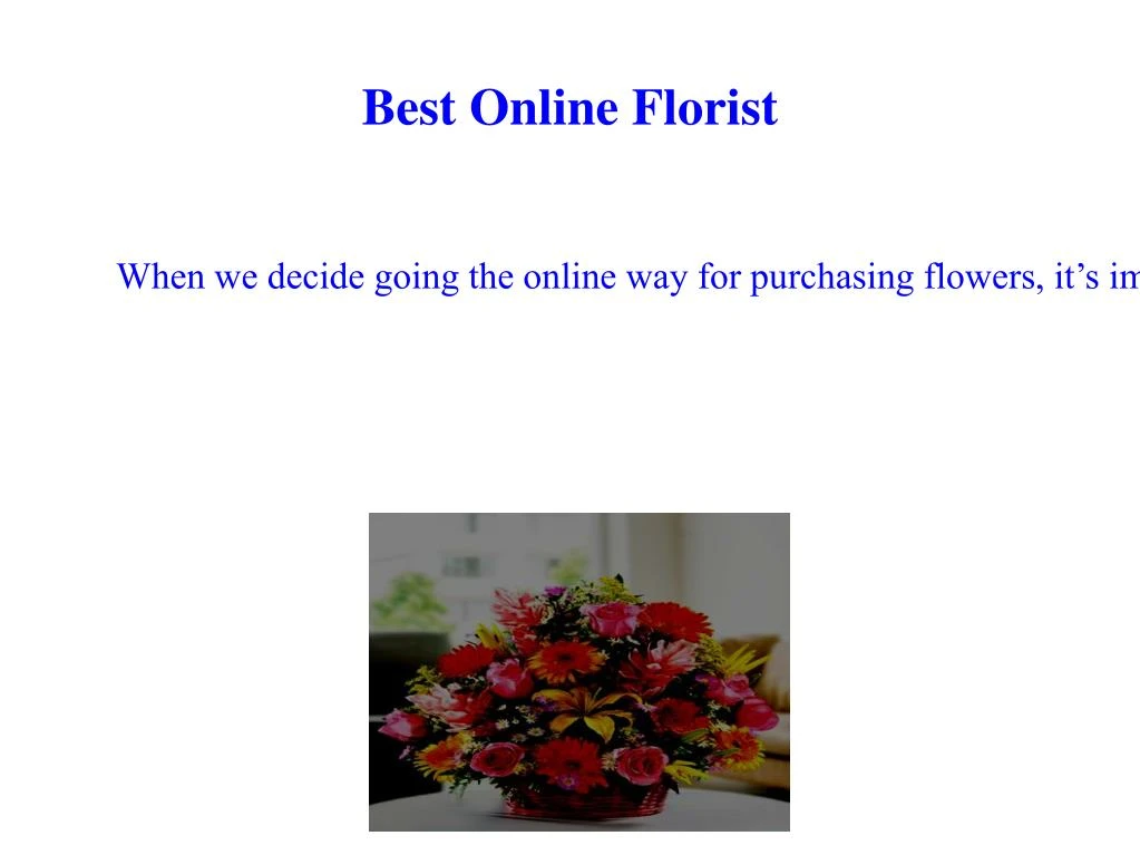 best online florist