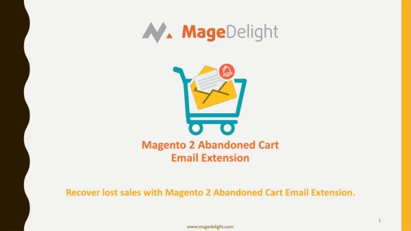 Maximize your conversions with Abandoned Cart Email Extension