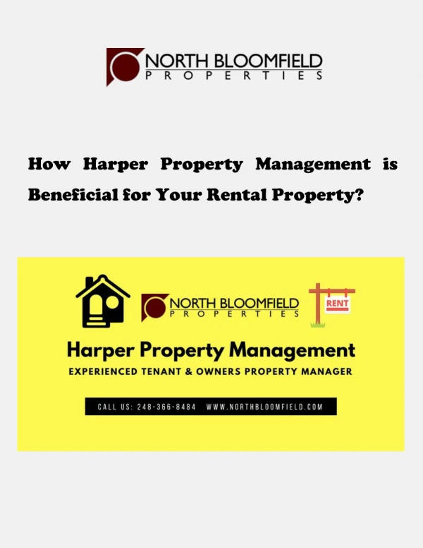 How Harper Property Management is Beneficial for Your Rental Property?