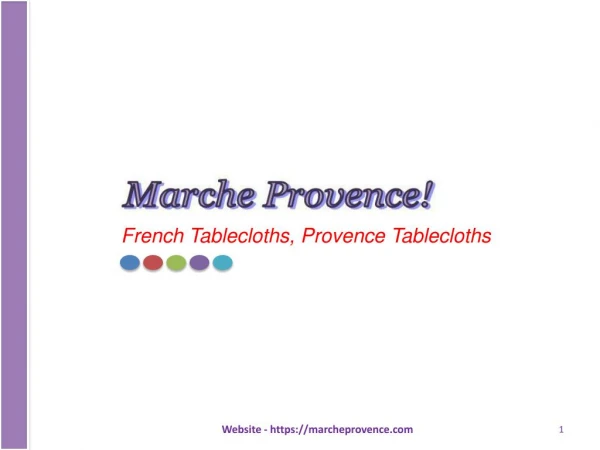 French and Provence Tablecloths