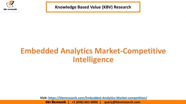 Embedded Analytics Market - Competition Intelligence