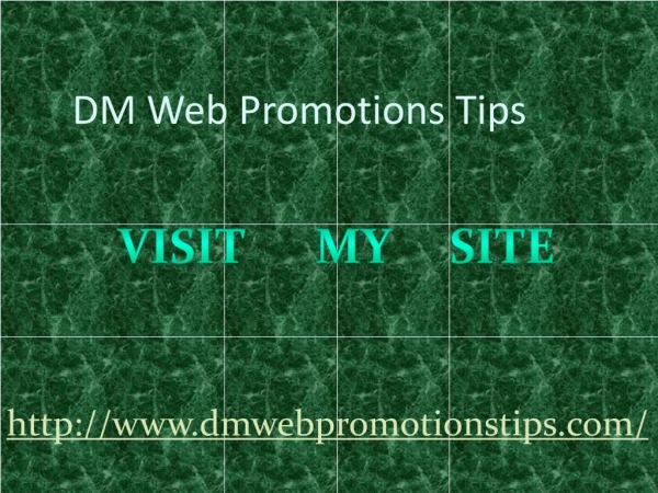 DM Web Promotions Tips