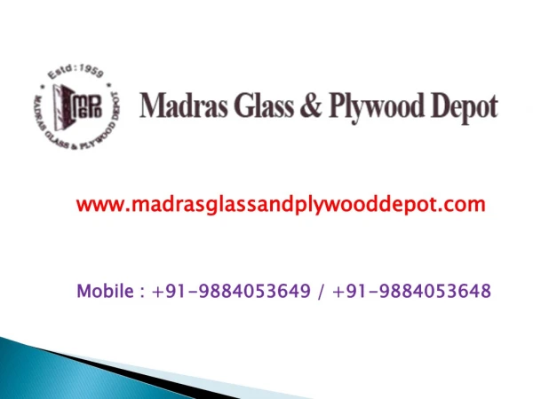 Plywood Dealers and Manufactures in Chennai