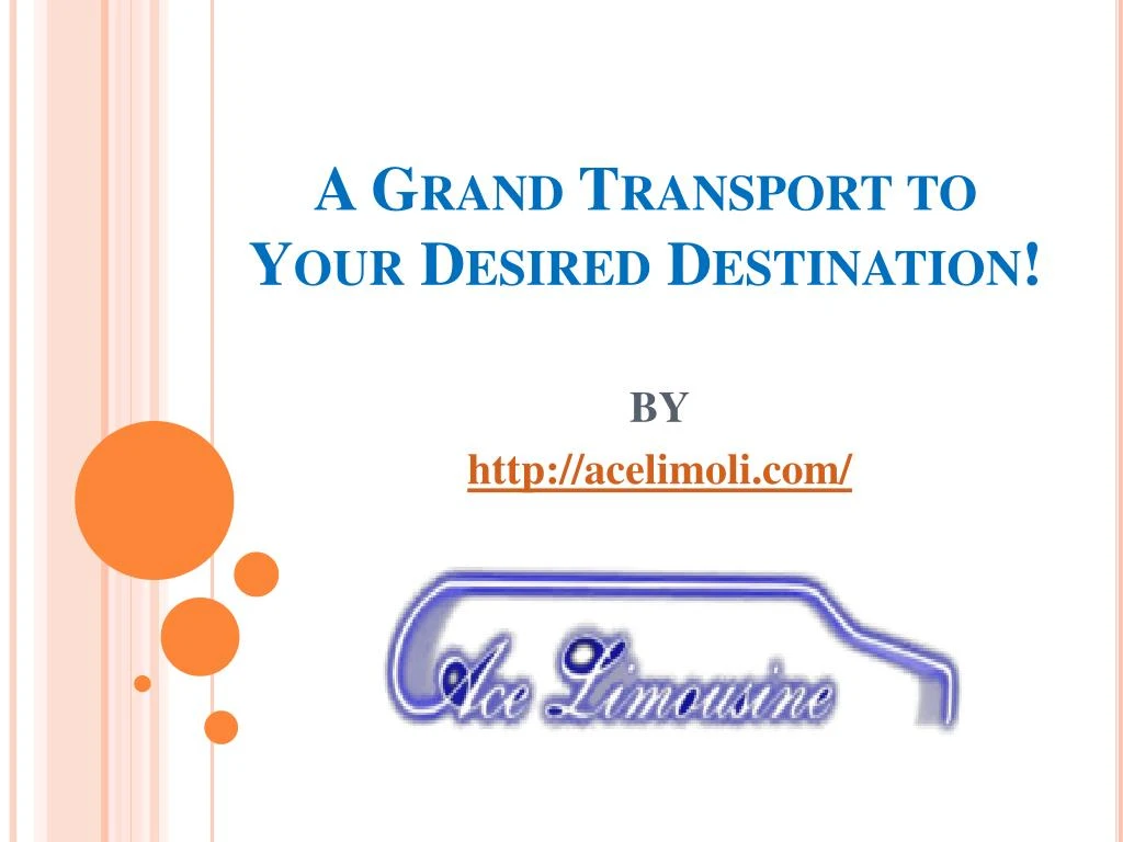 a grand transport to your desired destination