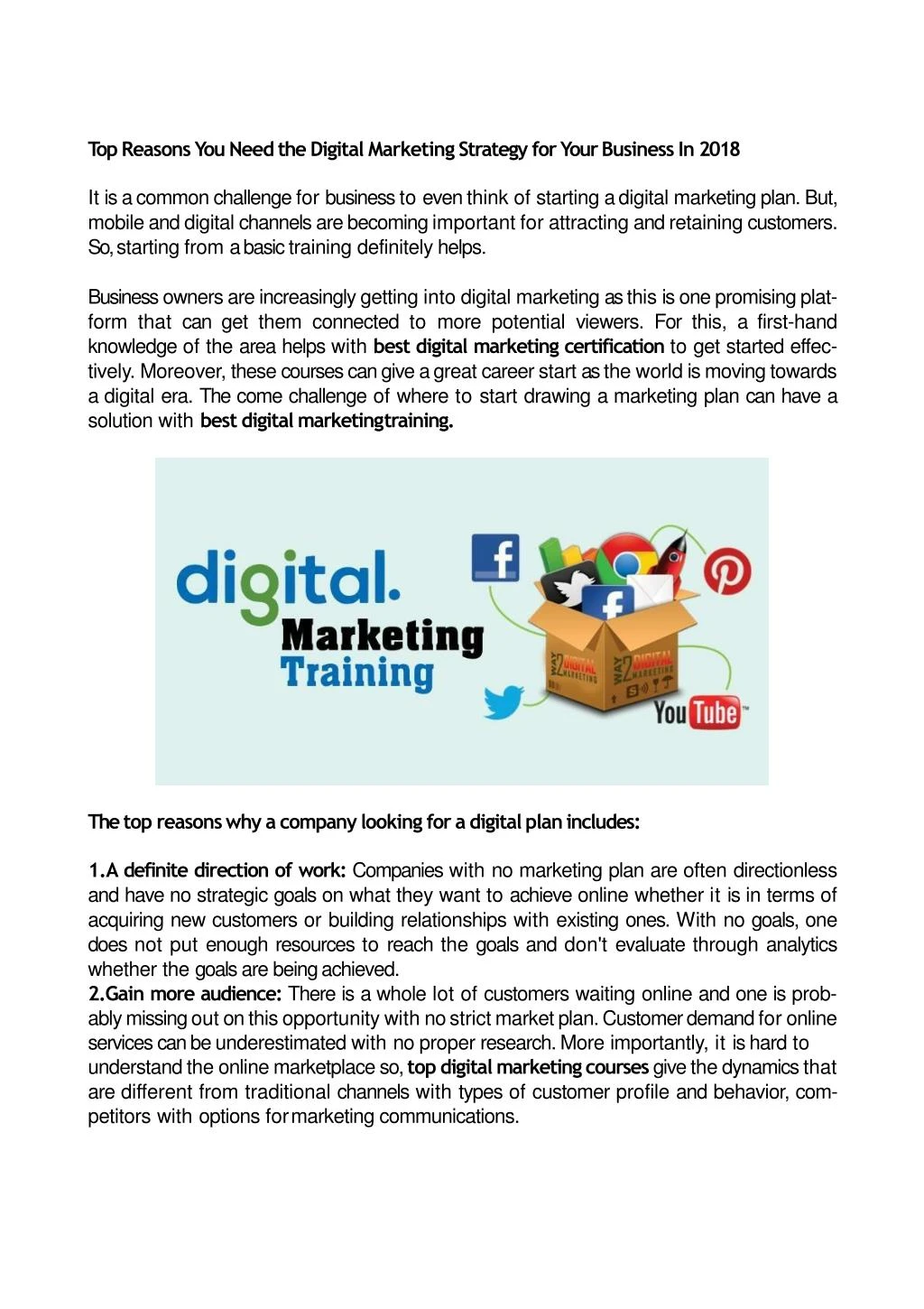 top reasons you need the digital marketing
