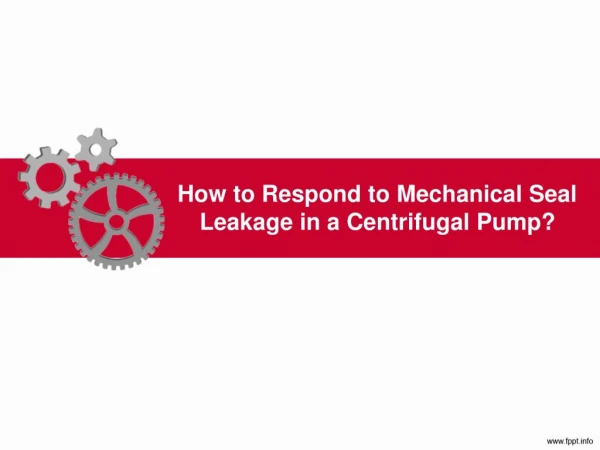How to Respond to Mechanical Seal Leakage in a Centrifugal Pump? - LEAK-PACK