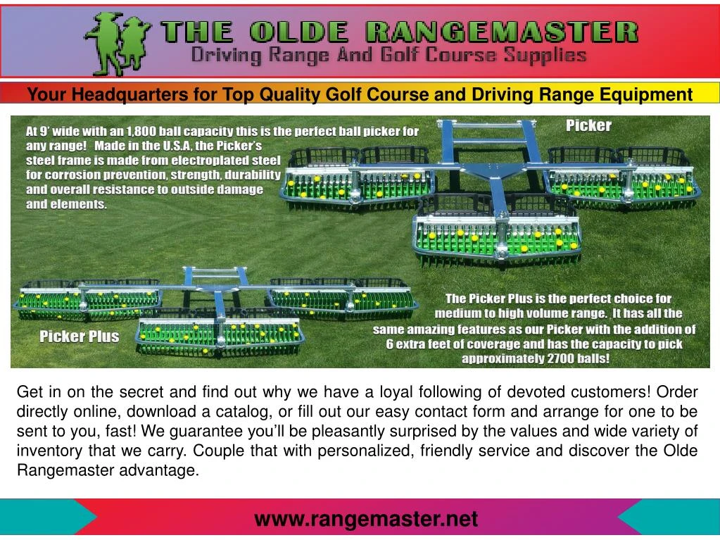your headquarters for top quality golf course