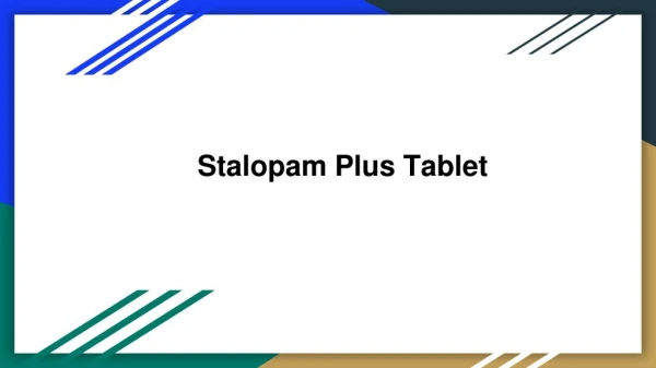 Stalopam plus tablet