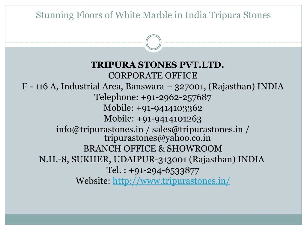 stunning floors of white marble in india tripura stones