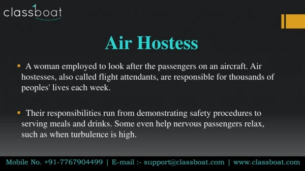 Air Hostess Course in Mumbai