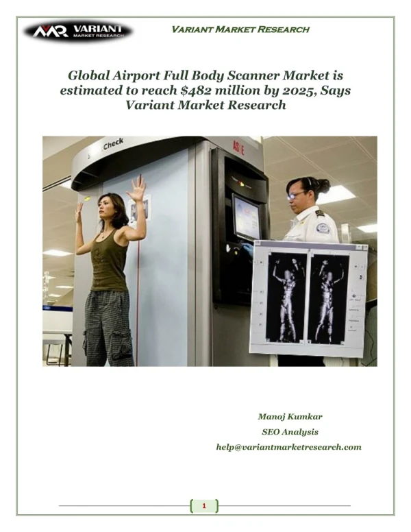 Airport Full Body Scanner Market