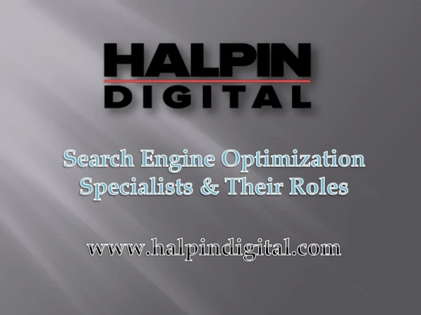 Search Engine Optimization Specialists & Their Roles