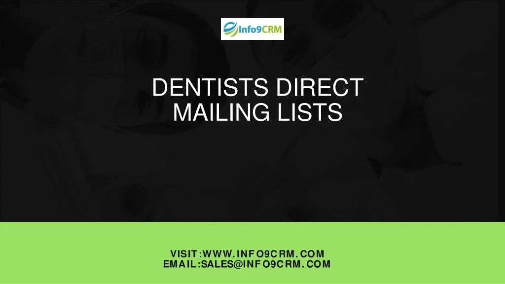 dentists direct mailing lists