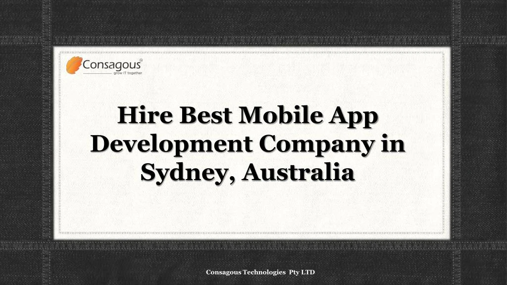 hire best mobile app development company