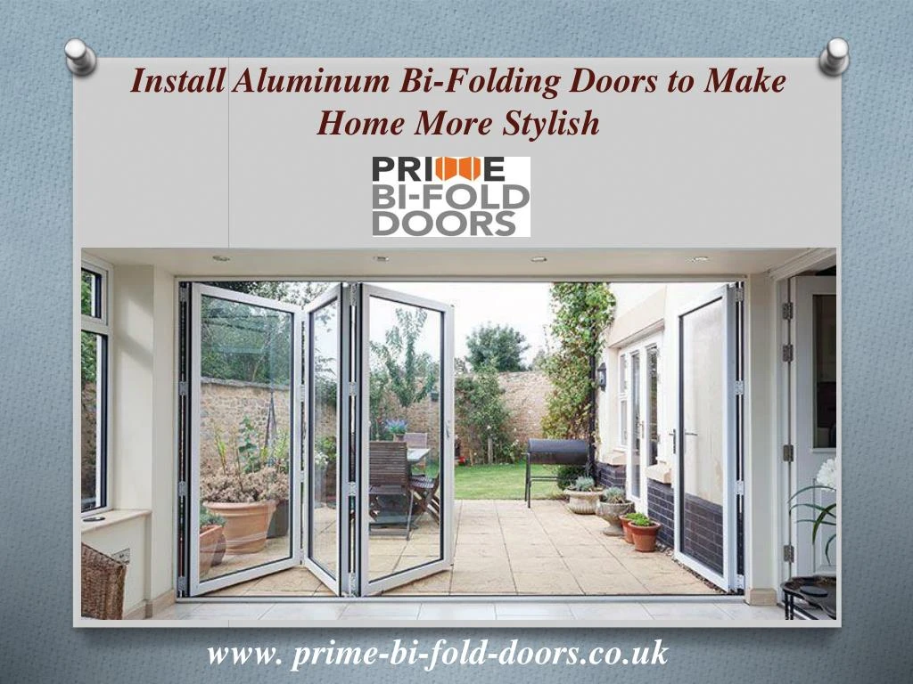 install aluminum bi folding doors to make home
